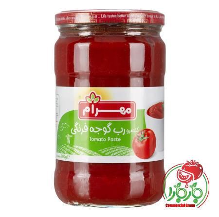 خرید رب گوجه فرنگی 800 گرمی مهرام + قیمت عالی با کیفیت تضمینی